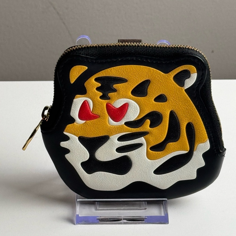 SOLD Louis Vuitton Limited Edition Black and Gold Zippered Coin Pouch/Bag Charm